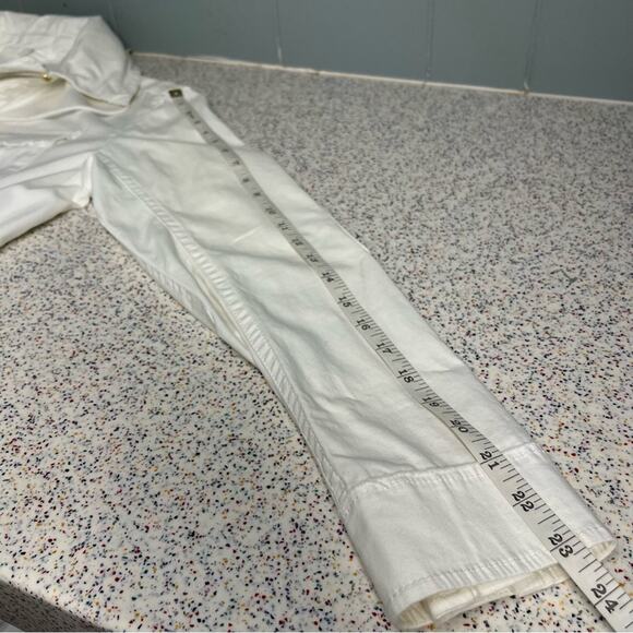 ATM Frayed Zip-Front Cargo Field Jacket w/ Stowaway Hood White Women’s Small - Picture 13 of 14